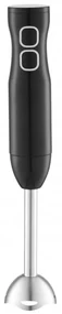 Blender manual Rosberg R51112MS, 400W, 2 viteze, Varf din otel, Negru