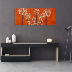Tablou - Pădurea portocalie (120x50 cm)