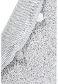 Covor pentru copii gri deschis lavabil/țesut manual din bumbac ø120 cm Bubbly – Lorena Canals