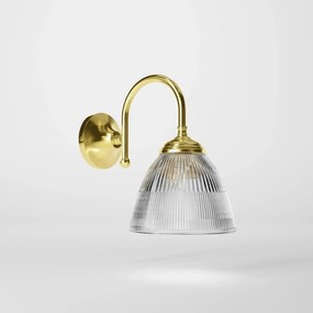 Aplica de perete stil neoclasic din alama si abajur ceramic Elide