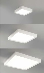 Plafoniera LED AOI 80x80cm, alb sau negru