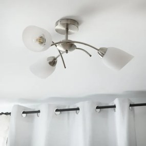 Lustră aplicată DONNA 3xE27/60W/230V nichel