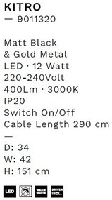 Lampadar/Lampa LED de podea decorativa KITRO
