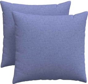 vidaXL Perne pentru canapea 2 pcs Albastru Jeans 50 x 50 cm țesătură