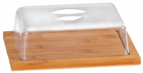 Kesper 58643 Tăietor din bambus cu capac, 25 x 20x 8 cm