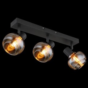 Globo 54309-3B - Lampă spot TOKKI 3xE14/40W/230V neagră