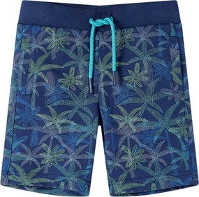 vidaXL Pantaloni scurți pentru copii cu șnur, bleumarin, 104