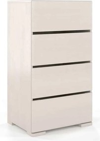 Comodă lemn masiv TerraCraft Pin 4 Sertare, 60 × 45 × 108 cm - Natural