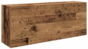 860110 vidaXL Dulap perete de baie, lemn vechi, 100x25x40 cm, lemn prelucrat