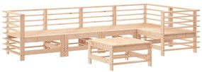 3186473 vidaXL Set mobilier relexare de grădină, 6 piese, lemn masiv de pin