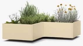 Ghiveci de grădină Versagrow cu 8 module, formă individuală, grosime 1 mm, oțel inoxidabil