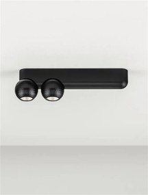 Plafoniera cu 2 Spoturi LED stil minimalist 3000K NOTIC negru