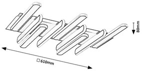 Rabalux 71049 - Plafonieră LED SINDRI, 46W/230V