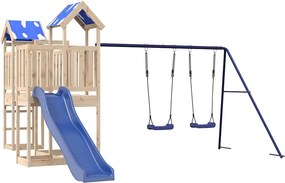 vidaXL Set de joacă pentru exterior, lemn masiv de pin