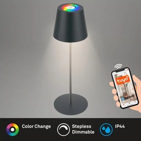 Briloner 7559015-LED Lampă de masă LED RGB COLORIS 3,5W/5V IP44 2000mAh Wi-Fi Tuya