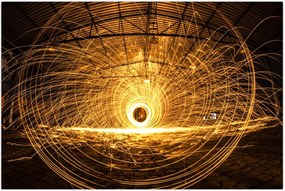 Tablou - Disc luminos (90x60 cm)