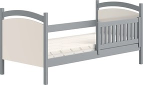Pat copii cu tablă de scris Amely 80x180 - culoare gri