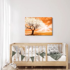 Tabloul cu pomul portocaliu (90x60 cm)