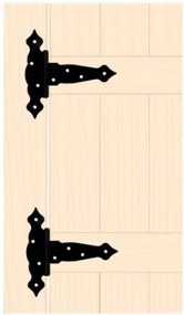 Balamale decorative pentru porti model ZTO (Dimensiuni: 200x50x190x2.5 mm)