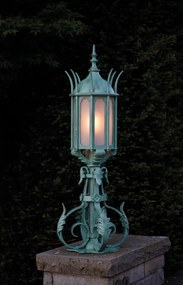 Stalp iluminat exterior din fier forjat, AL6651