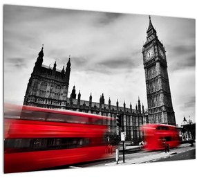 Tablou pe sticlă - Houses of Parliament din Londra (70x50 cm)