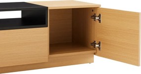 Comoda TV LOFT 160cm natur/ negru