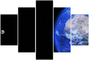 Tablou - Luna și Pământul (150x105 cm)