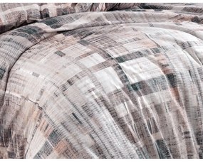 BedTex Lenjerie de pat din bumbac Alvaro gri, 220 x 200 cm, 2 bucăți 70 x 90 cm