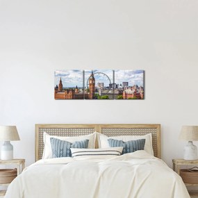 Tablou - Big Ben (cu ceas) (90x30 cm)