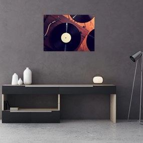 Tablou - Discuri de gramafon (70x50 cm)