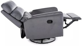 Fotoliu recliner Argos velvet gri Blu14