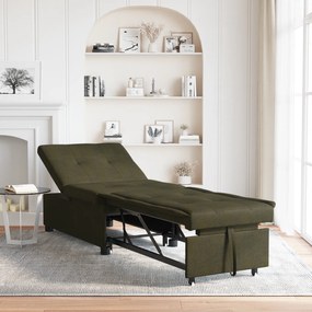 vidaXL Canapea Extensibilă 3 în 1 Design Gri Întunecat din Microfibră