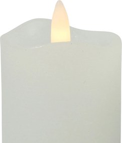 Lumanare LED tip stalp LYON 8 cm alba, set 2 buc.