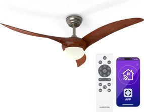 Klarstein Ventilator de tavan Monteverde cu lumină reglabile