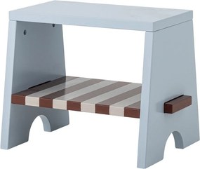 Scaun pentru copii din lemn, multicolor, cu dungi verticale și decupaje decorative, 39x28x30 cm, „Liova"