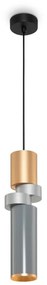 Pendul design modern Palette gri, auriu, argintiu