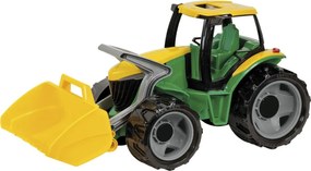 Tractor cu cupă, 65 cm, verde/galben