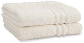 Prosoape crem 2 buc. din bumbac din frotir 90x140 cm Zero Twist – Catherine Lansfield
