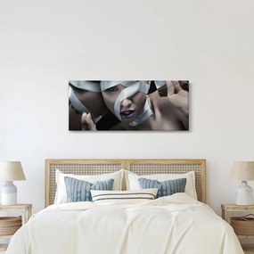 Tablou cu femeie și panglică (120x50 cm)