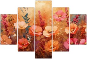 Tablou - Flori de pajiște, pictură (150x105 cm)