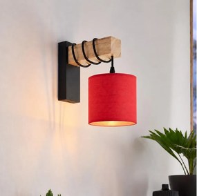 BRILAGI - Aplică de perete NUBILA 1xE27/60W/230V maro/negru/roșu
