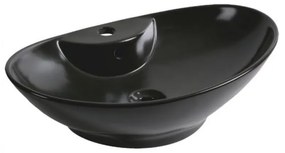 Lavoar ceramic KR-139, 58x38.5x17cm, negru mat