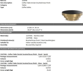 Masuta de cafea design LUX Sinclair 114759 HZ