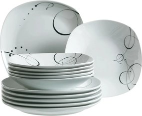 Mäser Set de farfurii adânci și plate, 12 bucăți CHANSON