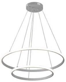 Candelabru suspendat LED dimabil pe cablu, 55 W, 230 V, 3000–6500 K, Ø 60 cm + telecomandă