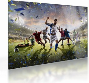 Tablou pe sticlă - Fotbal (70x50 cm)