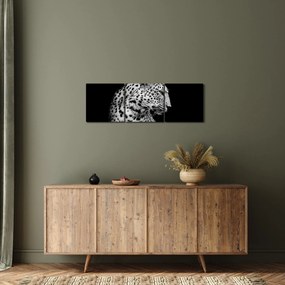 Tablou - Leopardul (cu ceas) (90x30 cm)