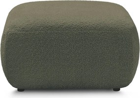 Taburet verde cu tapițerie din țesătură bouclé Montaigne – Bobochic Paris