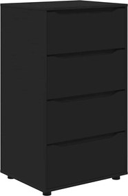 vidaXL Dulapuri de depozitare 2 pcs Negru 60 x 48 x 105 cm