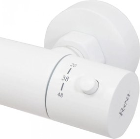 Set de dus cu termostat Lungo White Matt